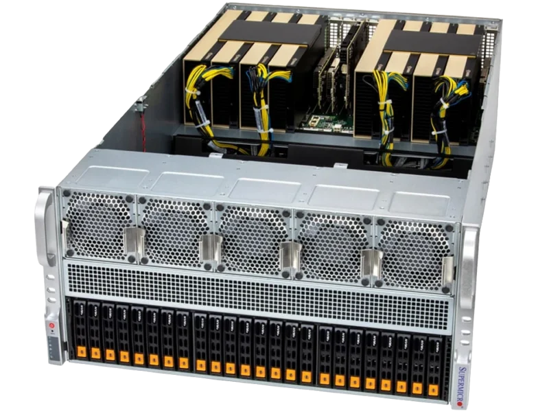 Supermicro SYS-522GA-NRT | 8x NVIDIA RTX PRO 6000 Blackwell PCIe Server